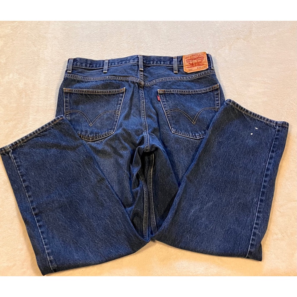 Levi's 550 Relaxed Fit Jeans Mens 40x32 Blue Medium Wash Denim Pants